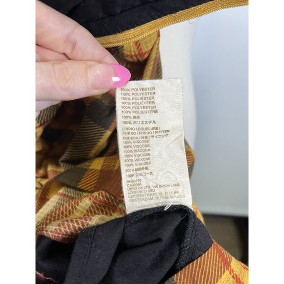 Anthropologie Let Me Be Forever That Girl Plaid Mini Dress Fall Medium NWT - Picture 12 of 12